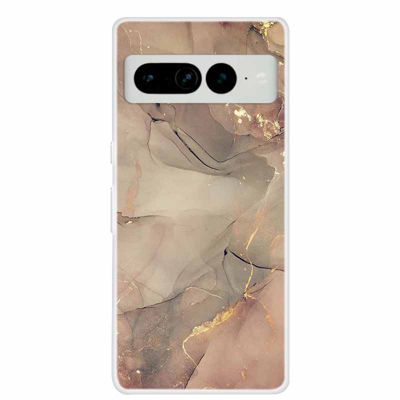 For Google Pixel 7 Pro Cases Pixel7 5G Clear Marble Soft TPU Silicone Back Covers for Google Pixel 7 5G Cases 6A 7Pro Phone Bags