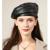 New Men Women Beret Hat Leather Beret Caps Unisex Bucket Hats Caps Berets Beanies
