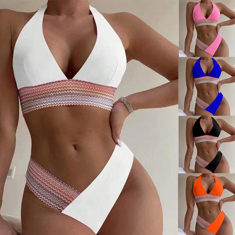 Women's Summer Swimwear Bikini Sexy High Waisted Swimwear Beach Swimwear
