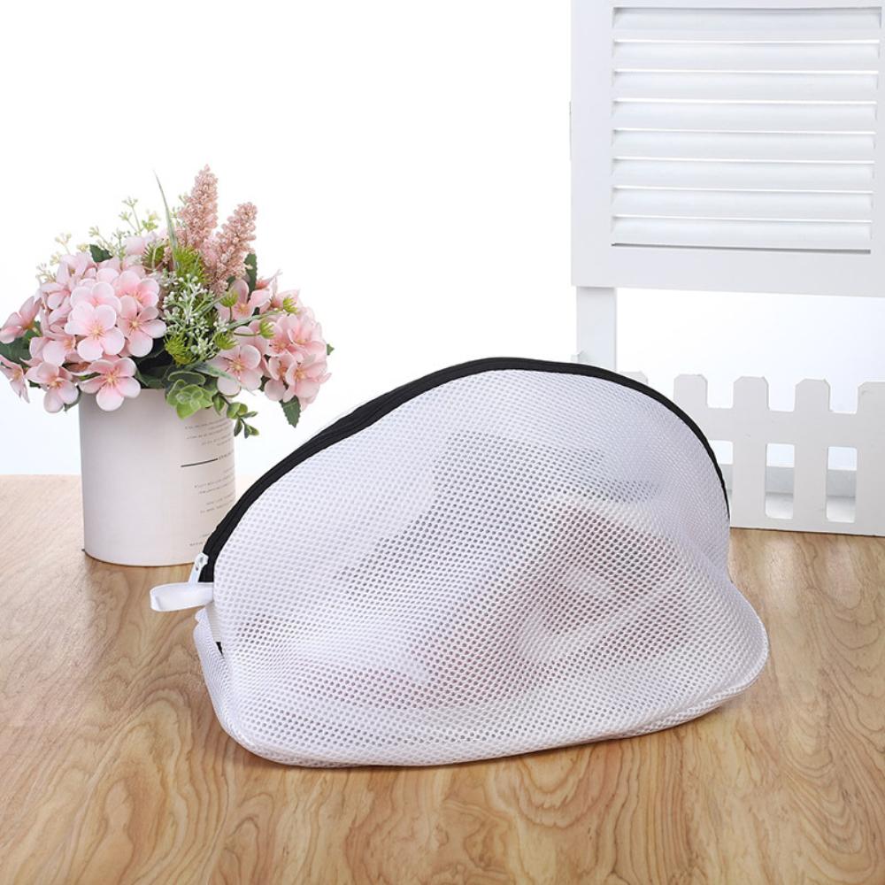 Mesh Shoes Storage Laundry Bag Mesh Washing Shoes Laundry Bags Zipper Washing Shoe Clothes Storage Bag Anti-deformation