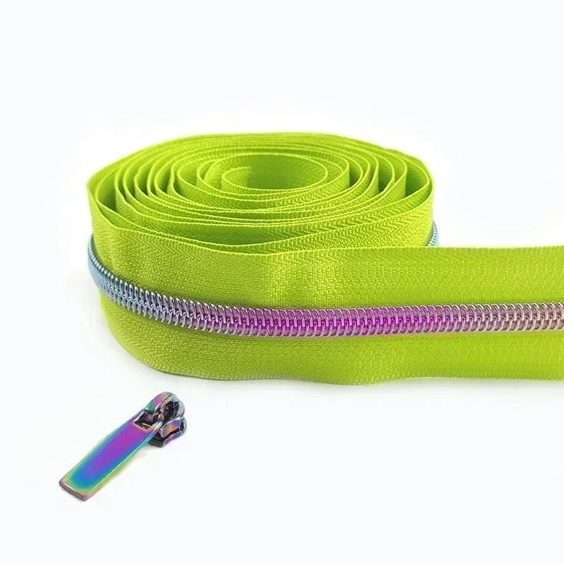 1/2/3/4/5 метров 5# нейлоновые молниевые ленты со слайдерами спиральные молнии сумка кошелек карман пуллеры для молний головка набор для ремонта швейные аксессуары
