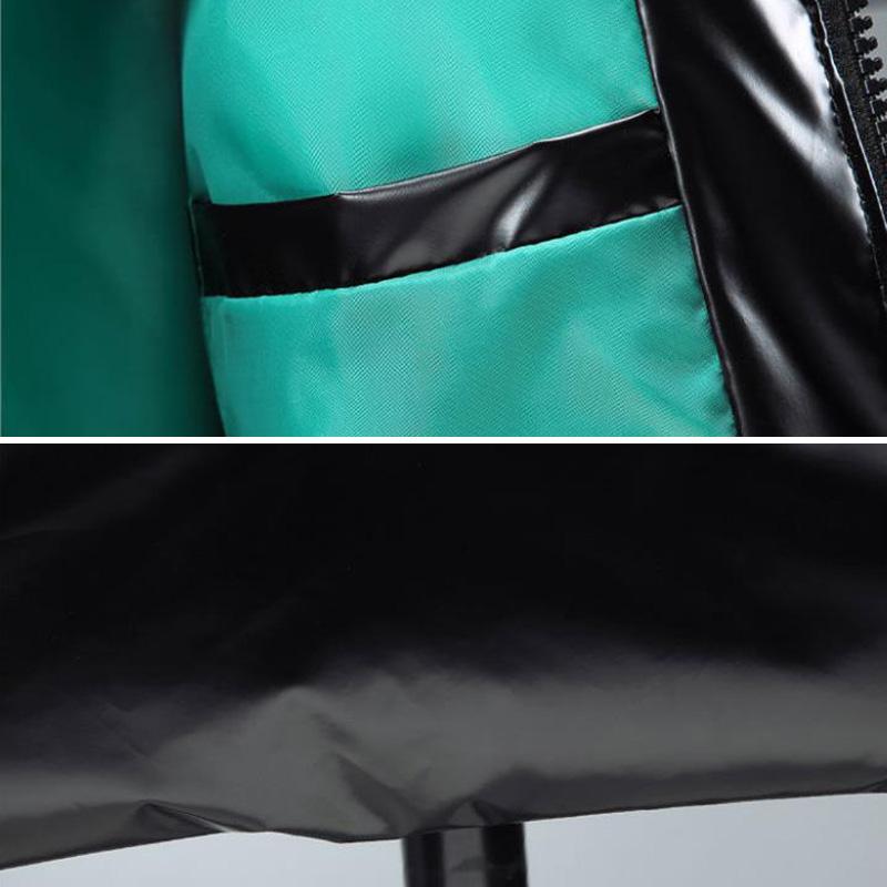 Men's Hooded Down Jacket S Long Winter Plus Velvet Thick Warm Cotton Jacket Men's Loose Casual Top Pure Color All-match Coats Zipper Windbreaker