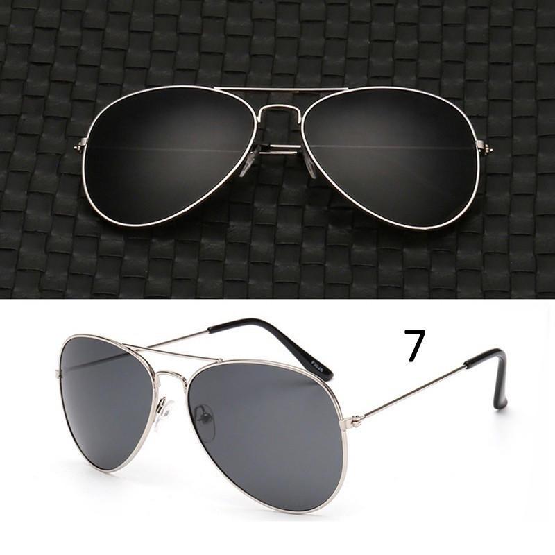 Вождение 1PC Aviator Зеркало Для Мужчин Женщин Большая Оправа Унисекс Заостренные Портативные Солнцезащитные Очки