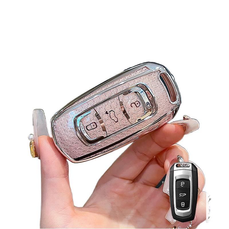Чехол для ключа автомобиля Geely для Binyue, Boyue, Emgrand GL, Binrui, Borui, Xingrui, Xingyue - Ракушка с пряжкой для девушки