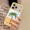Картина с кокосовой пальмой Чехол для iPhone 17 для Apple 16 Pro, 14 Pro Max, 13, Трансграничный 15 Мягкий чехол