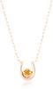 November Birthstone K10 Pink Gold Necklace 112136123106 [Yondo Sea] Women's