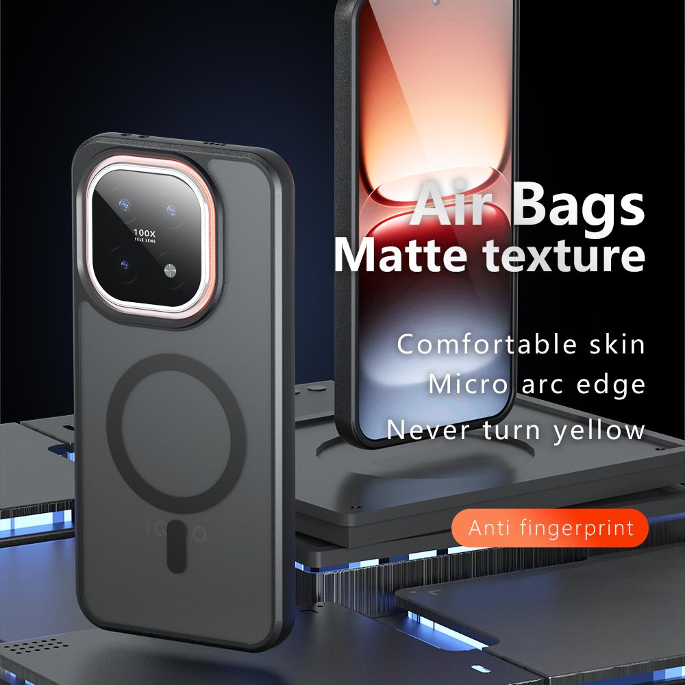 Case for Magsafe Magnetic Wireless Charging Hard Matte Shockproof Cover For VIVO IQOO 15 5G V2505A