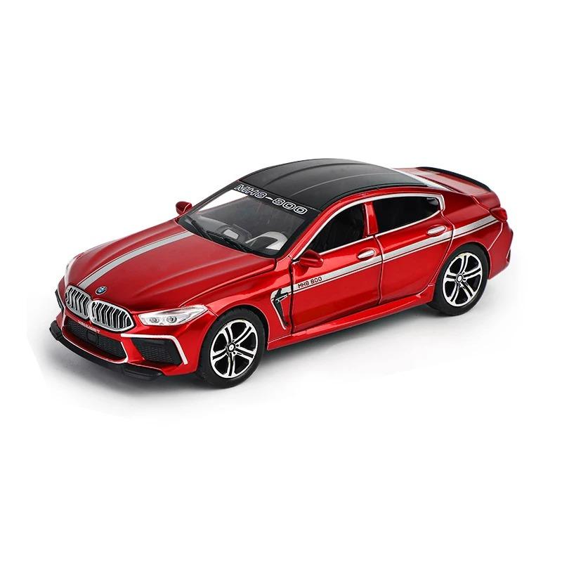 1/32 BMW M8 литой под давлением сплав модель автомобиля спортивный Gran Coupe M8 коллекционные машинки игрушка подарок на день рождения мальчик бесплатная доставка