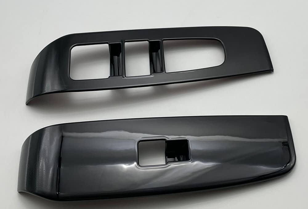 TANGDUTUTU ABS Resin Power Window Switch Covers for Nissan Note E13 2020 and Later Piano Black 4-Piece (December Models) - (NOTE-BLSJB)