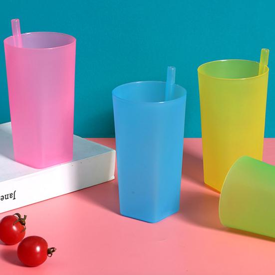 360 мл/380 мл соломенная чашка с гладкими краями, большая емкость, герметичная детская чашка для младенцев, студентов, студентов