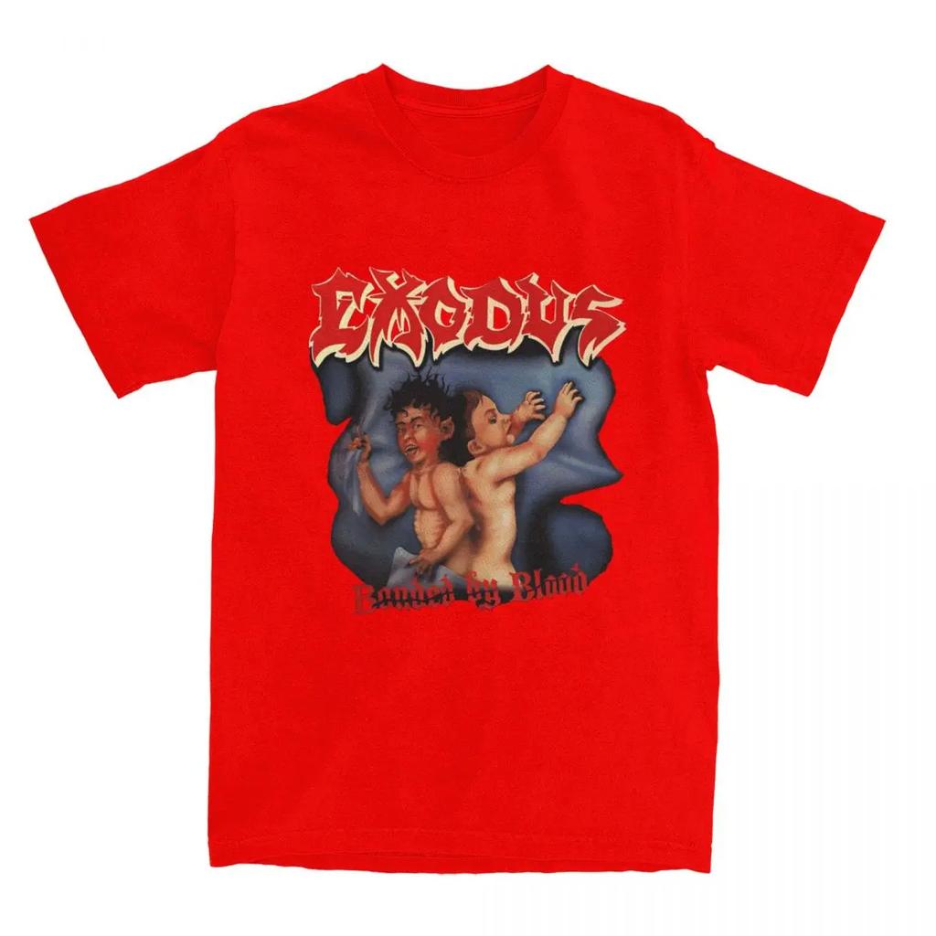 Men Women T Shirt Thrash Metal Style Exodus Band T-Shirts Trending Summer Tee Shirt Vintage Pattern 100% Cotton Clothing Gift