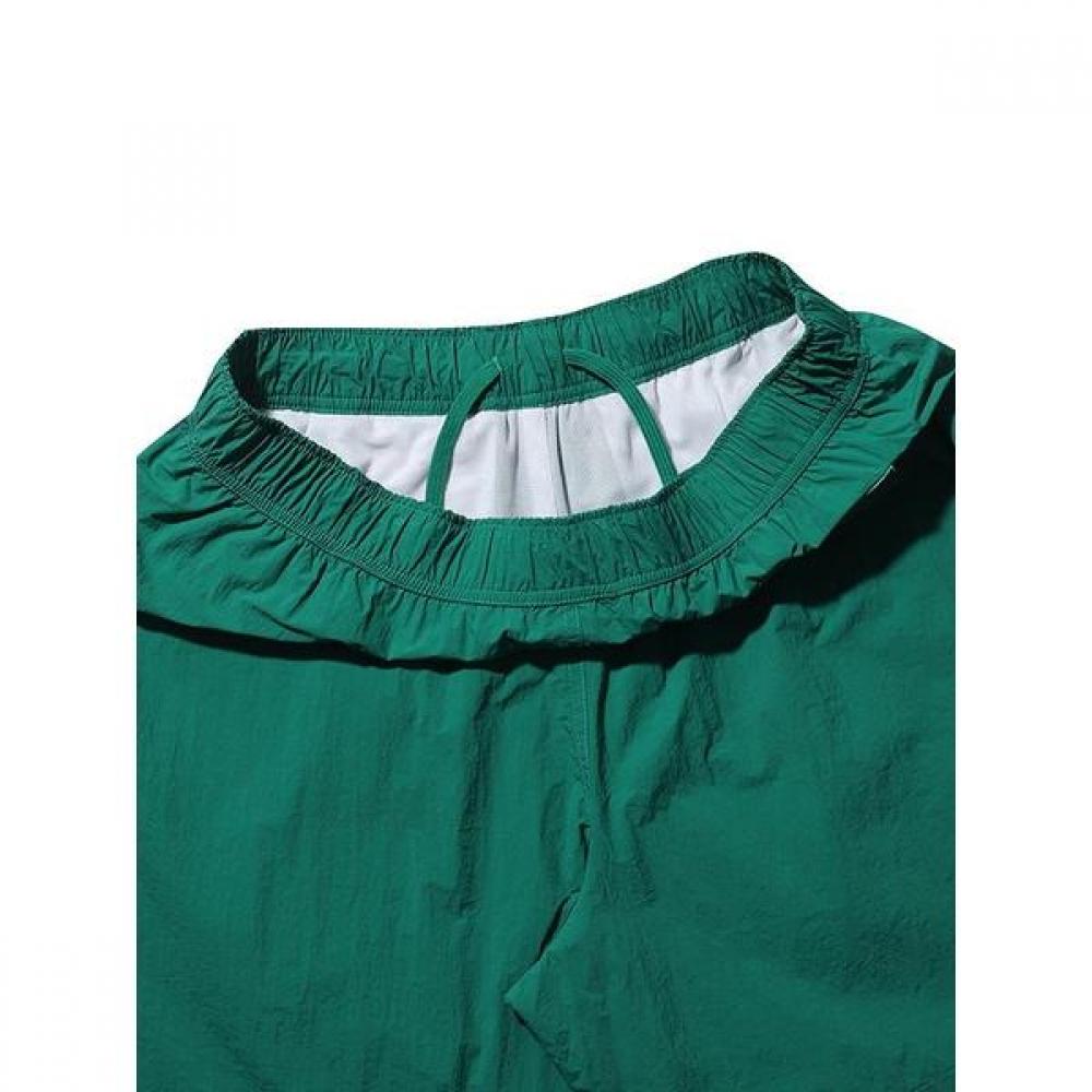 Bbc Earth Diagonal Stitch Half Pants 4 Part  Green 