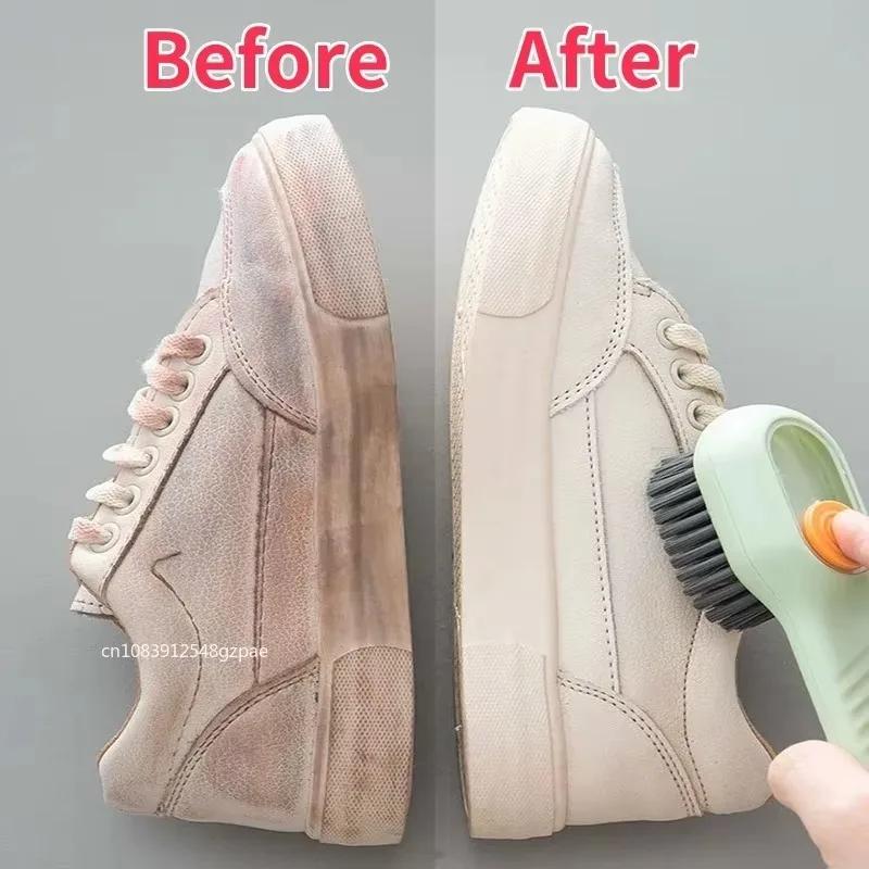 1/2Pcs Multifunctional Cleaning Brush Soft-bristled Liquid ShoeBrush Clothes Brush Shoe Clothing Board Brush Shoe Cleaner