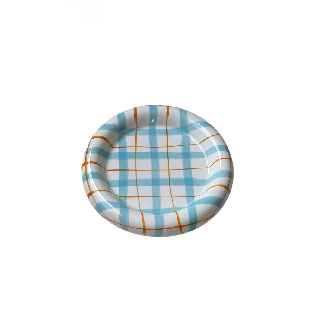 Cute Korean Ceramic Plate Unique Plate For Cake Food Dinner Breakfast Dessert Salad Decorative Dish Table Decorations