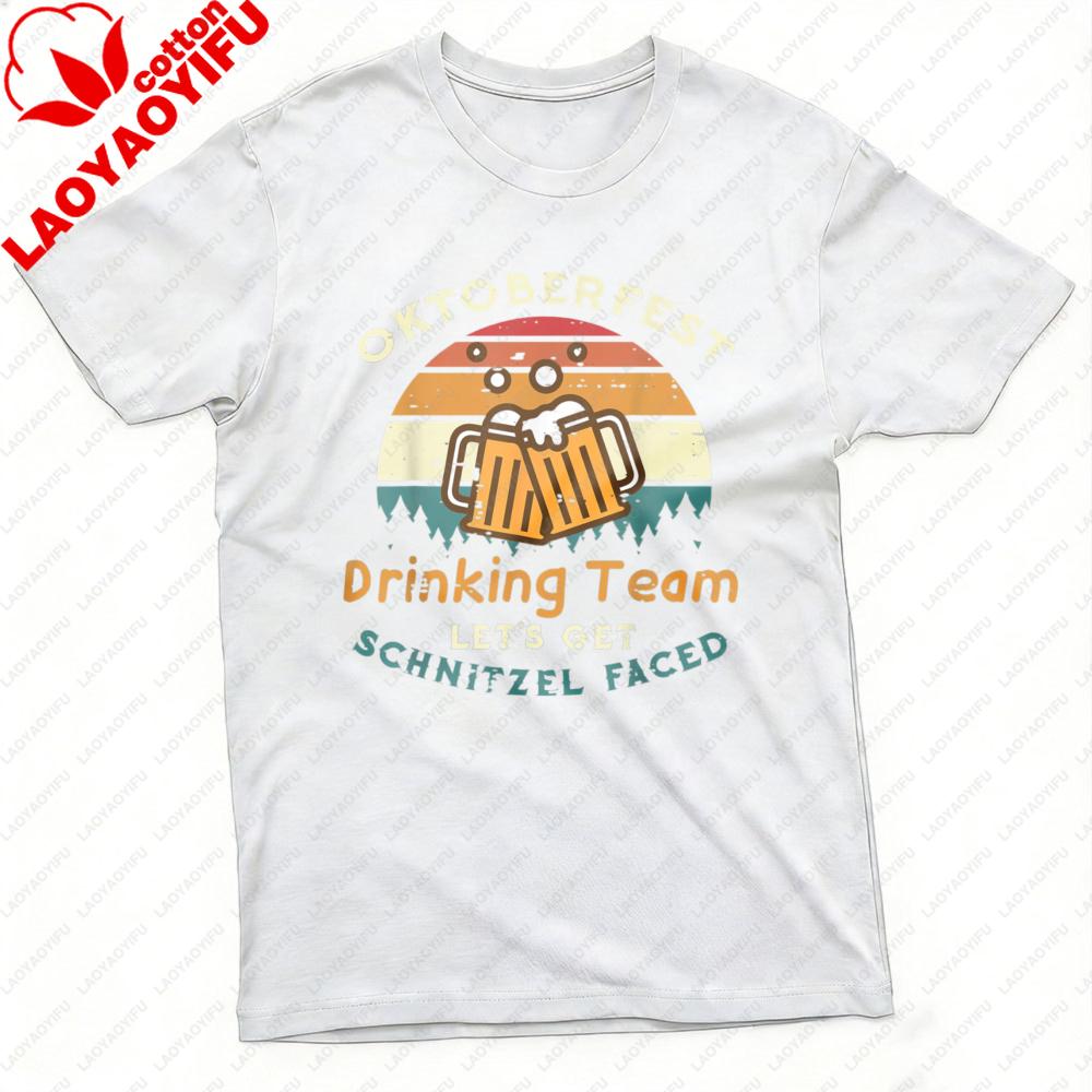 Oktoberfest Drinking Team Men TShirt Cotton Short Sleeve Casual Summer Fashion Tee Oktoberfest Party Gift for Men Unisex Top