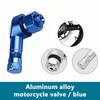 SEAMETAL 1PC Aluminum Alloy Motorcycle Tyre Valve Rim 90 Degree Motorcycle Wheel Tire Tubeless Valve Stems Rim Wheel Air Cover