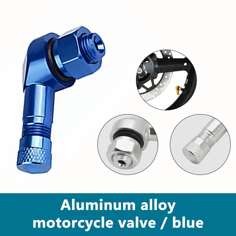 SEAMETAL 1PC Aluminum Alloy Motorcycle Tyre Valve Rim 90 Degree Motorcycle Wheel Tire Tubeless Valve Stems Rim Wheel Air Cover