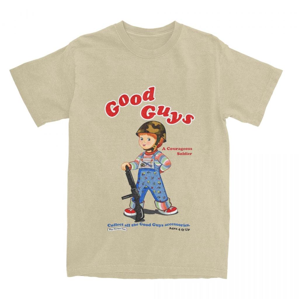 Футболка Good Guys Soldier Child's Play Chucky Merchandise для мужчин и женщин, кукла Чаки в стиле ужасов 80-х, винтажные хлопковые футболки с графическим принтом