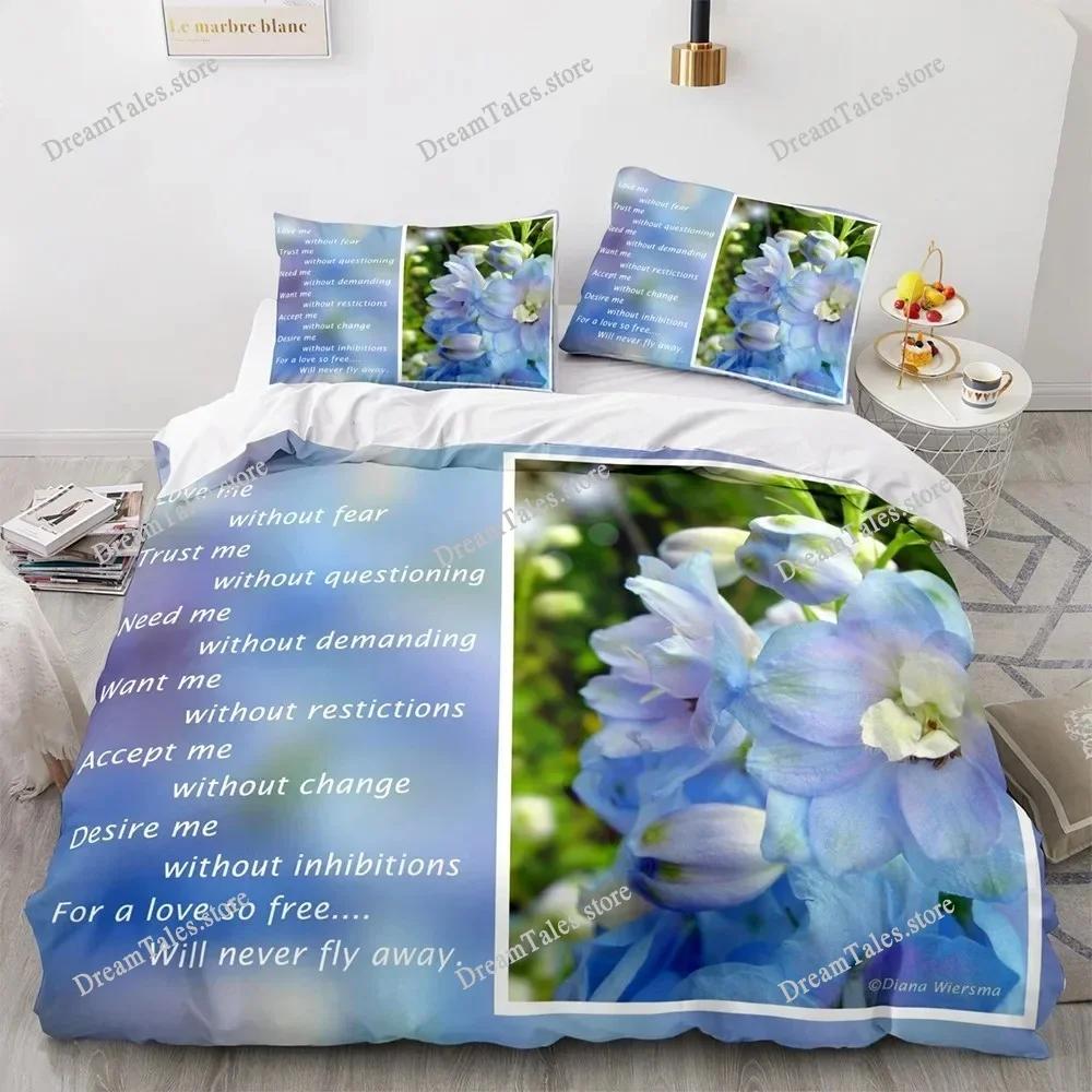 Couple Lovers Gift Duvet Cover Set Love Comforter Cover Valentine's Day Bedding Set Queen King Size Polyester Quilt Cover741