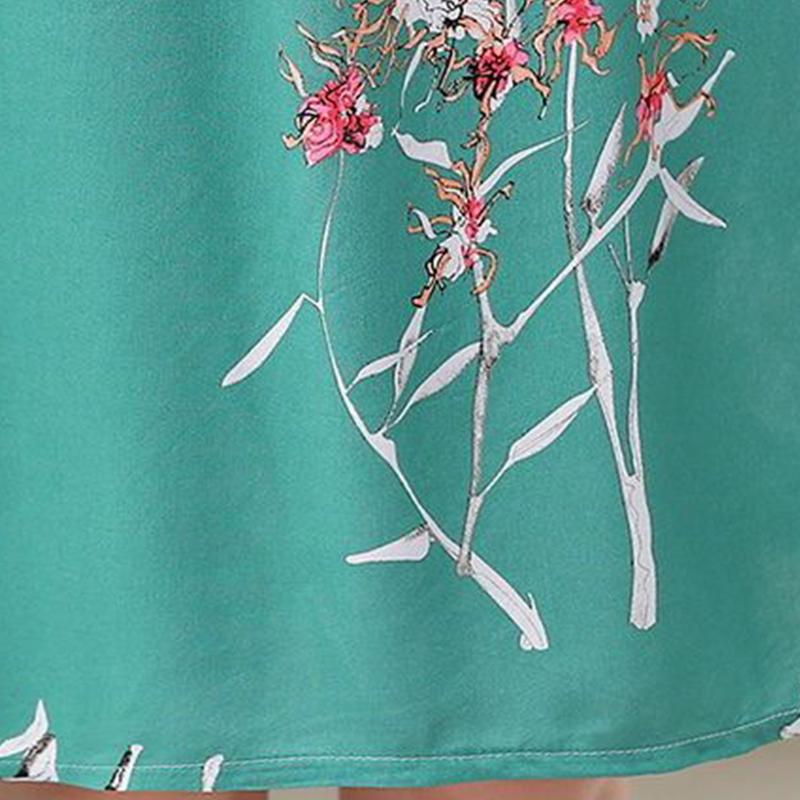 Женское летнее свободное платье с короткими рукавами, домашняя одежда, хлопковая шелковая пижама