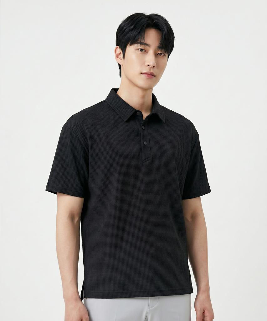 EZBUY Cooling Cushion Men'S Short Sleeve Polo Shirt 3 Colors