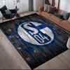 FC Schalke 04  Pattern Square Carpet,Area Rug,Carpet Rug for Living Room Bedroom Sofa Playroom Decor,Non-slip Floor Mat
