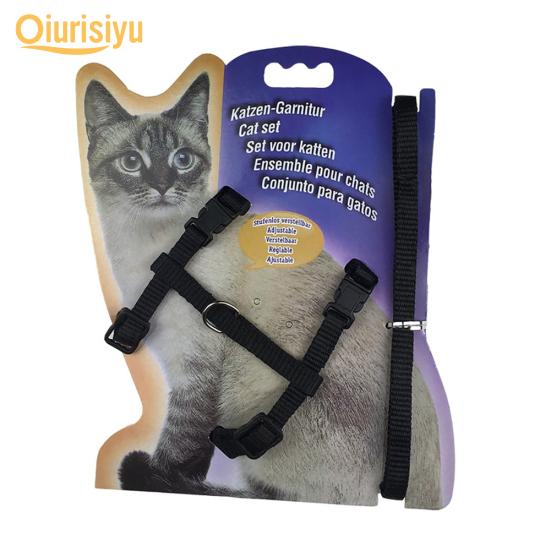 Nylon Pet Lead Leash Harness Kitten Belt Strap Safety Rope Adjustable Dog Collar Lovely Pet