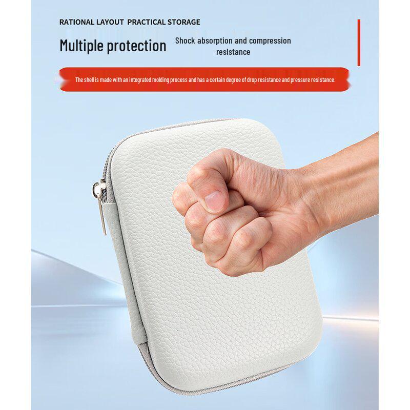 Protective Cable Sleeve & Portable Power Bank Pouch - Compact Organizer Bag