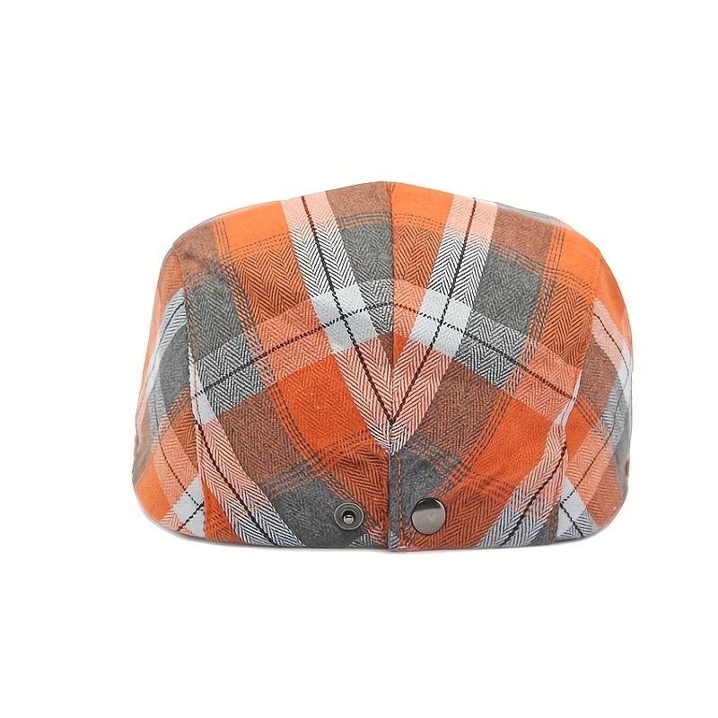 1 шт. Мужская классическая клетчатая кепка-берет, британский берет Newsboy Casual Plaid Cool Cap
