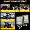 2pcs 4'' LED Work Light Truck Offroad Running Lights Bar 120W 6000k Fog Light Bar For Steamship Camper Tractor Motorcycle ATV