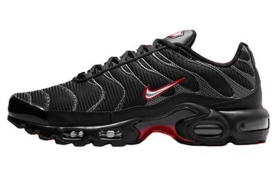 Air Max Plus Черный Университетский Красный Металлический Серебристый