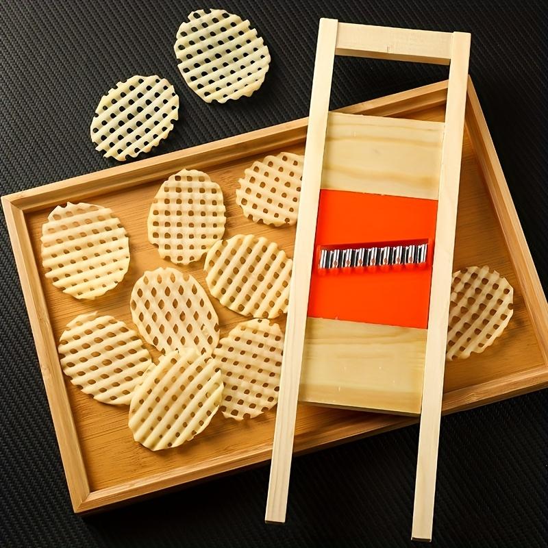 Сверхпрочная ручная ломтерезка для картофеля и овощей с лезвием из нержавеющей стали - Сверхпрочная нержавеющая сталь 304, для картофеля, огурцов, помидоров, моркови