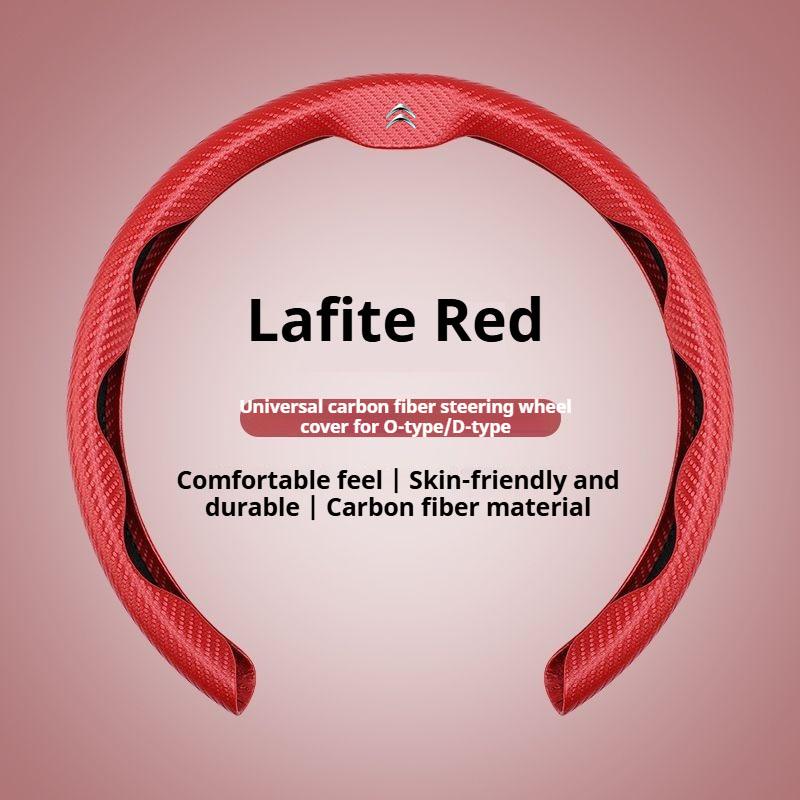 For Citroen C1 C2 C3 C4 C5 C6 VTS Xsara C-Crosser Berlingo Jumpy Carbon fiber non-slip Car Steering Wheel Cover Auto Accessories aoq123