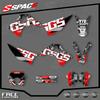 SPACE Custom Motorcycle Graphics Background Decal for GASGAS 2010 2011 EC MC Decals Stickers Kits 01
