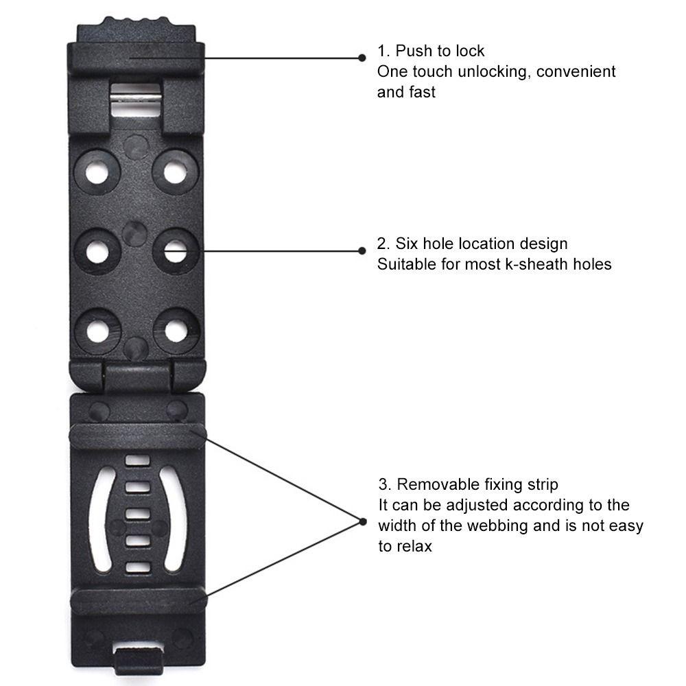 Kydex With Screw Multifunctional Nylon Belt Clip Combat Loop Holster Outdoor Tool Clip Belt Loops