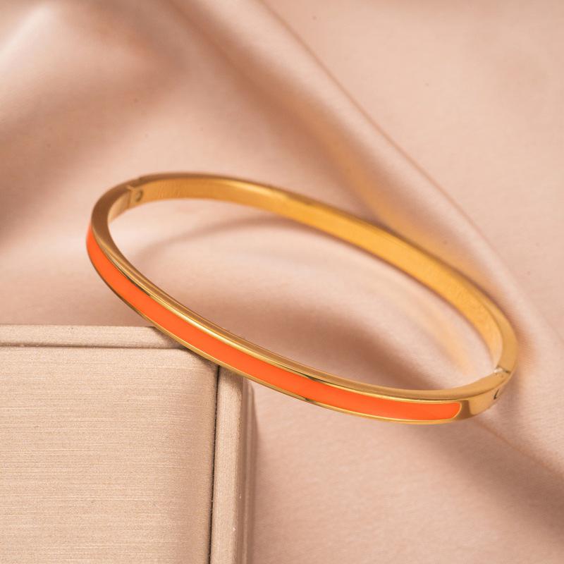 18k Rose Gold Diamond Buckle Bracelet - Korean Stylish Design, High-End Jewelry