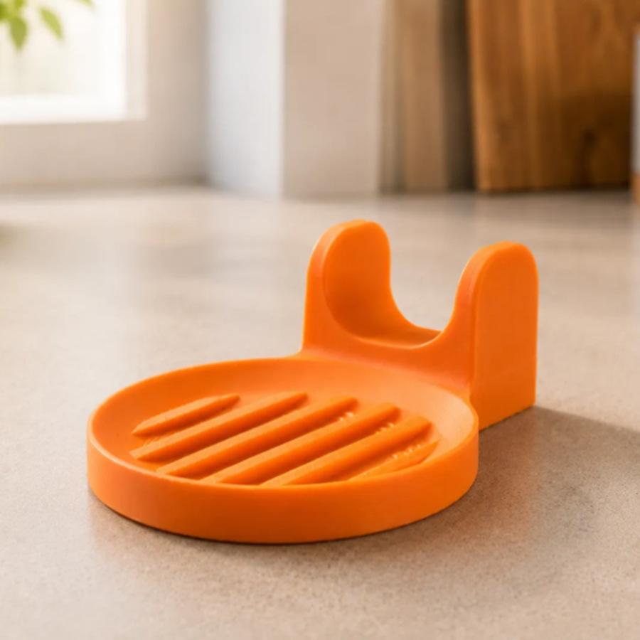 5pcs Round Draining Sink with Dual Curved Ears to Support Spatulas and Soup Ladles.Water-collecting Groove Facilitates the Gathering of Broth and Soup