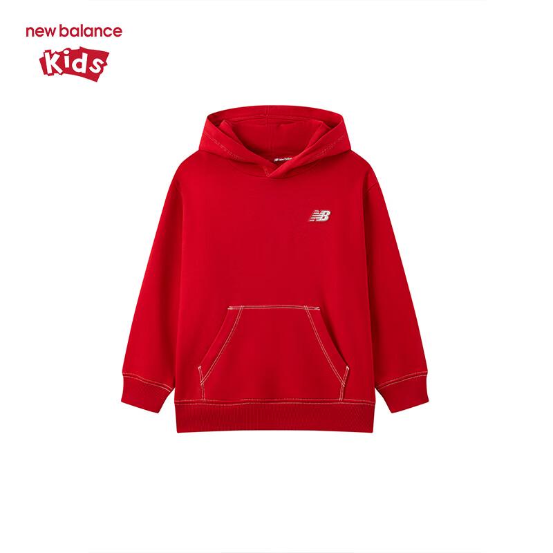 New Balance Kids' Red Hooded Sweatshirt