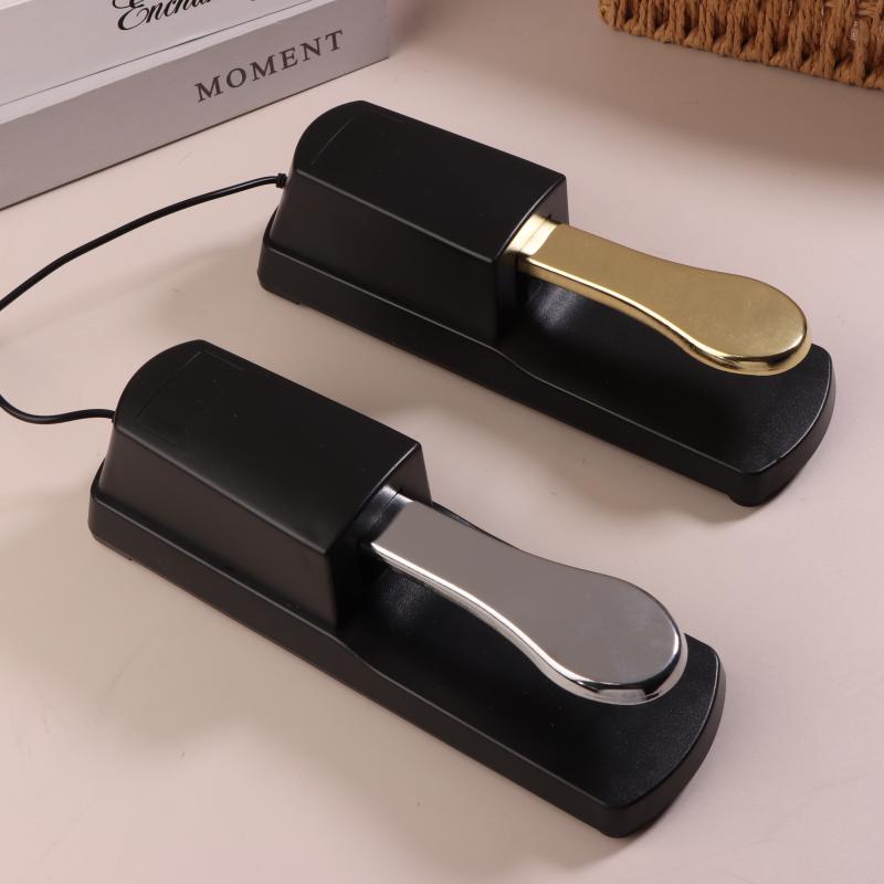 Педаль сустейна с переключателем полярности для MIDI-клавиатуры, синтезатора, цифровых пианино, электропианино, барабанов, аксессуары для музыкальных инструментов