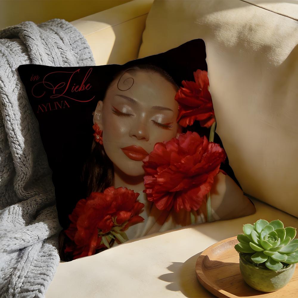 Cushion Cover Washed Linen Soft Breathable Decorative Case for Sofa Home Pillow cover AAyliva Singer