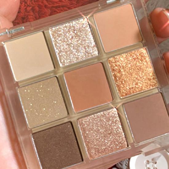 9 цветов матовые мерцающие тени для век Pallete блестящие тени для век водостойкие стойкие пигменты для глаз тени для век красота макияж косметический