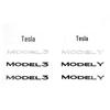Значок на заднюю часть Tesla Model S SpaceX Dual Motor, ABS-наклейка для модификации кузова