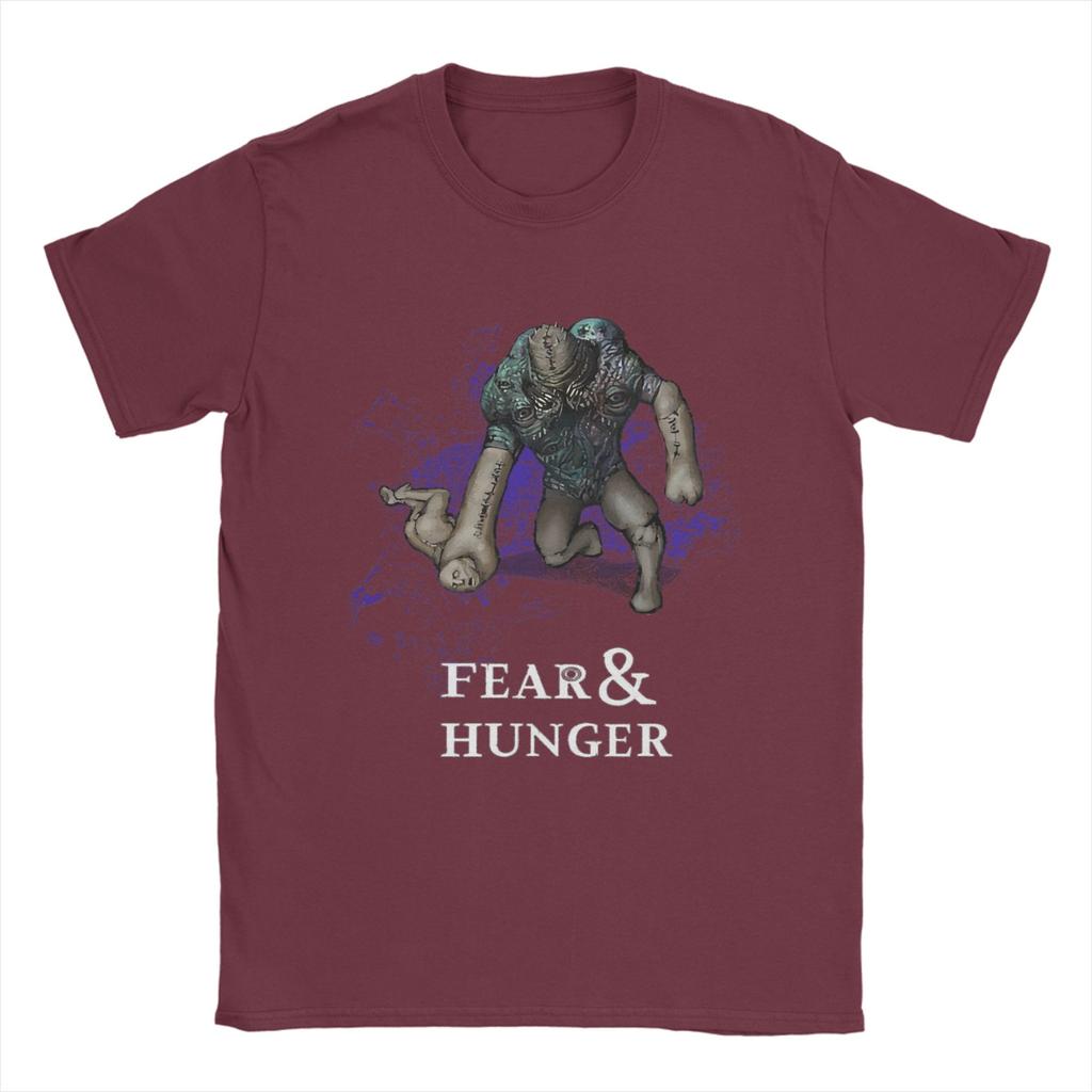 Мужские футболки Fear and Hunger Termina Хлопковая одежда Винтажная футболка с коротким рукавом и круглым вырезом 6XL Футболка