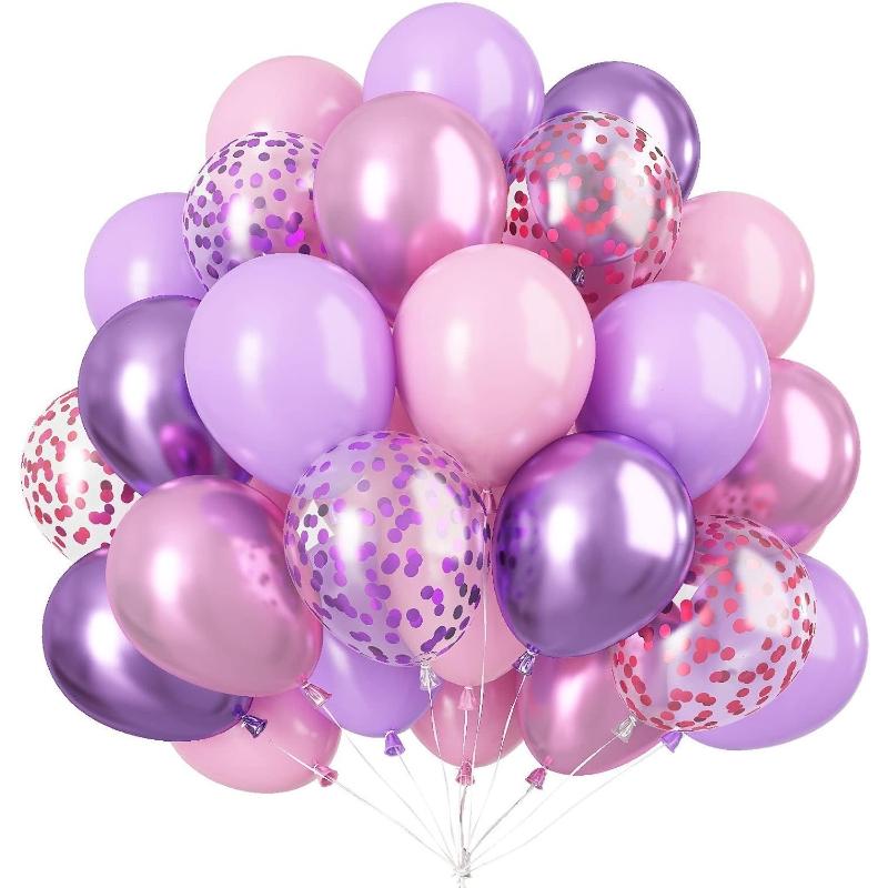 30 шт./набор Розовые Голубые Фиолетовые Металлические Шары с Блестками для Вечеринки по случаю Дня Рождения, Свадьбы, Выпускного, Воздушные Шары для Украшения Детского Праздника