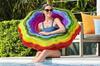 Rainbow Ribbon Swimming Ring 115 Cm Bestway 36163