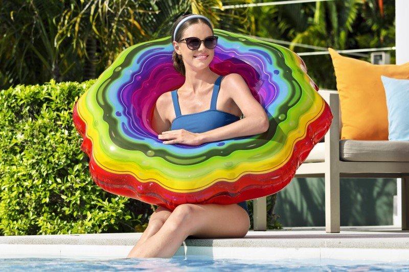 Rainbow Ribbon Swimming Ring 115 Cm Bestway 36163