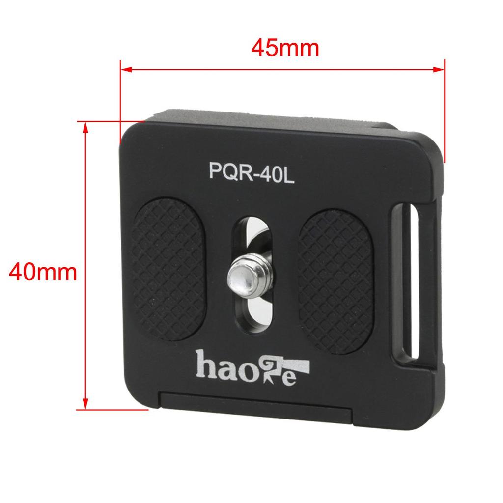 Haoge Low Profile Ballhead Tripod Ballhead with and Quick Release Clamp and Plate for Tripod Monopod Slider DSLR Camera Camcorder Max Loading 8kg