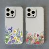 INS Чехлы для телефона с рисунком цветов, прозрачные, для iPhone XS X XR 11, Чехол для iPhone 13 Mini 12 14 Pro Max 14 7 8 Plus SE2, Прозрачная накладка