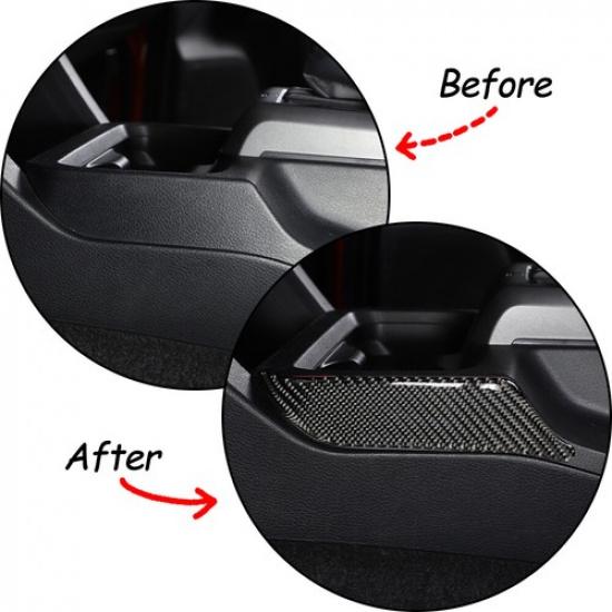 Carbon Fiber Interior Gear Shift Panel Stripe Cover Trim For Toyota Tacoma 15-20