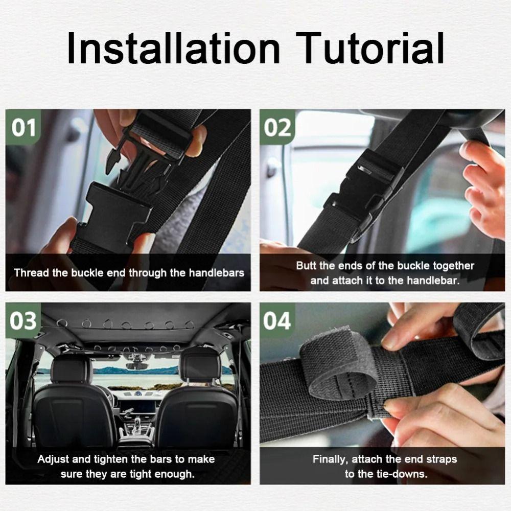 2Pcs 7 Rod Capacity Car Fishing Rod Holder Adjustable Car Fishing Pole Carrier Rear Seats